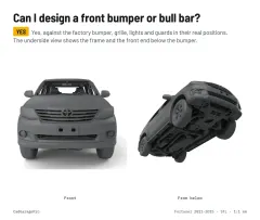 Question card: Can I design a front bumper or bull bar? Toyota Fortuner 2011-2015 1st Gen Full Vehicle 3D Model (STL)