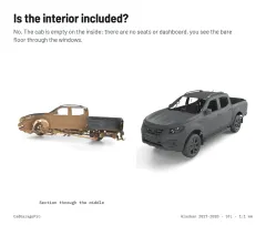 Question card: Is the interior included? Renault Alaskan Full Vehicle 3D Scan (STL)