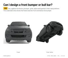 Question card: Can I design a front bumper or bull bar? Isuzu D-Max 2012-2016 2nd Gen Full Vehicle 3D Model (STL)