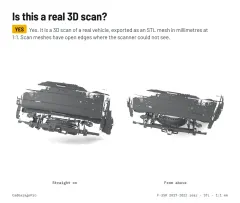Question card: Is this a real 3D scan? Ford F-350 Super Duty 2017-2022 4th Gen Rear End 3D Scan (STL)