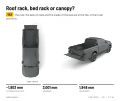 Question card: Roof rack, bed rack or canopy? Mitsubishi L200 2019+ 5th Gen Triton Full Vehicle 3D Scan (STL)