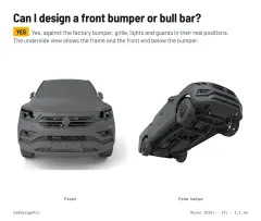 Question card: Can I design a front bumper or bull bar? SsangYong Musso 2018+ Q200 Full Vehicle 3D Scan (STL)