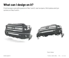 Question card: What can I design on it? Toyota Tundra 2014-2021 2nd Gen Part 3D Scan (STL)