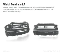 Question card: Which Tundra is it? Toyota Tundra 2014-2021 2nd Gen Part 3D Scan (STL)