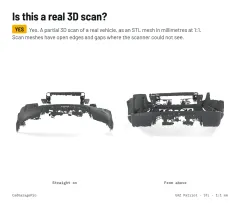 Question card: Is this a real 3D scan? UAZ Patriot 3163 Front End 3D Scan (STL)