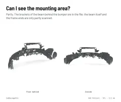 Question card: Can I see the mounting area? UAZ Patriot 3163 Front End 3D Scan (STL)