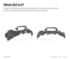 Question card: Which UAZ is it? UAZ Patriot 3163 Front End 3D Scan (STL)