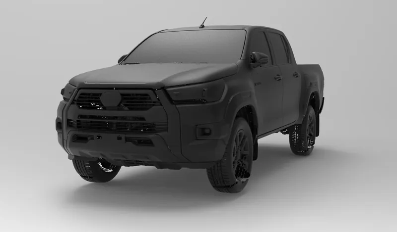 Render of the Toyota Hilux N80 (AN120/AN130) 2020 Full Vehicle 3D Scan file