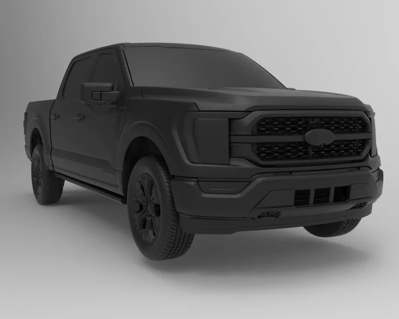 Render of the Ford F-150 14th gen 2021+ Full Vehicle 3D Scan file