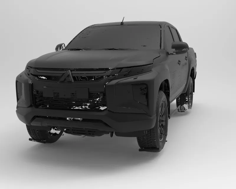 Render of the Mitsubishi L200 5th gen (Triton MQ/MR) 2020 Full Vehicle 3D Scan file