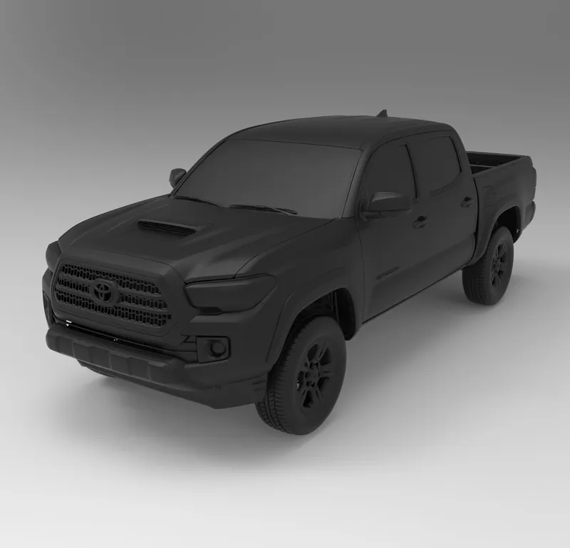 Render of the Toyota Tacoma 3rd gen (N300) 2016-2023 Full Vehicle 3D Scan file
