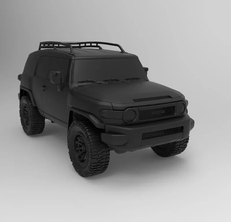 Render of the Toyota FJ Cruiser 2006-2016 Full Vehicle 3D Scan file