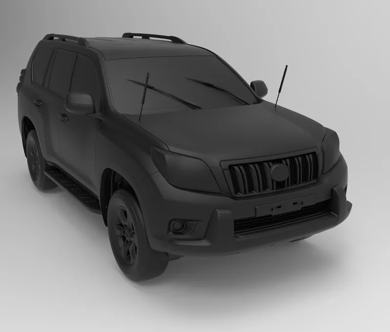Render of the Toyota Land Cruiser Prado 150 (J150) Full Vehicle 3D Scan file