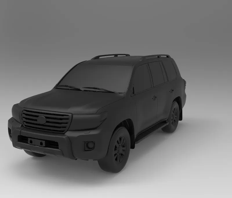 Render of the Toyota Land Cruiser 200 (J200) Full Vehicle 3D Scan file
