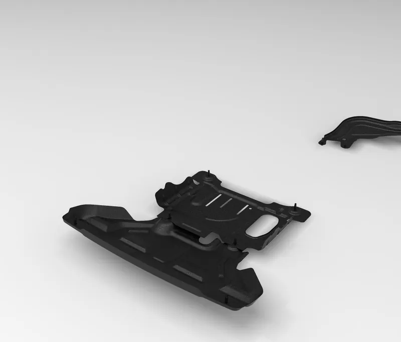 Render of the Ford Ranger Next Gen (T6.2 / P703) 2022+ Chassis STEP CAD Model file