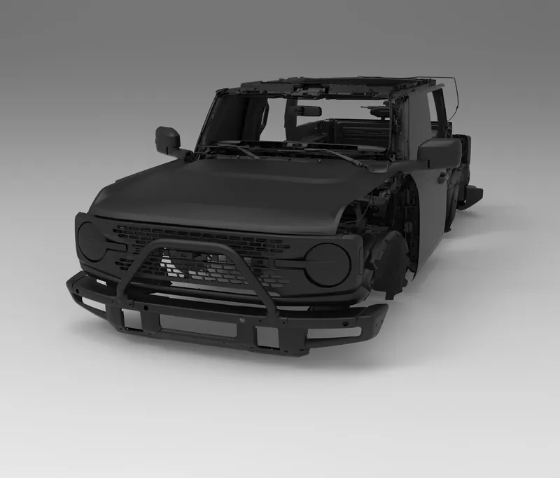 Render of the Ford Bronco 6th gen (U725) 2021-2024 Full Vehicle 3D Scan file