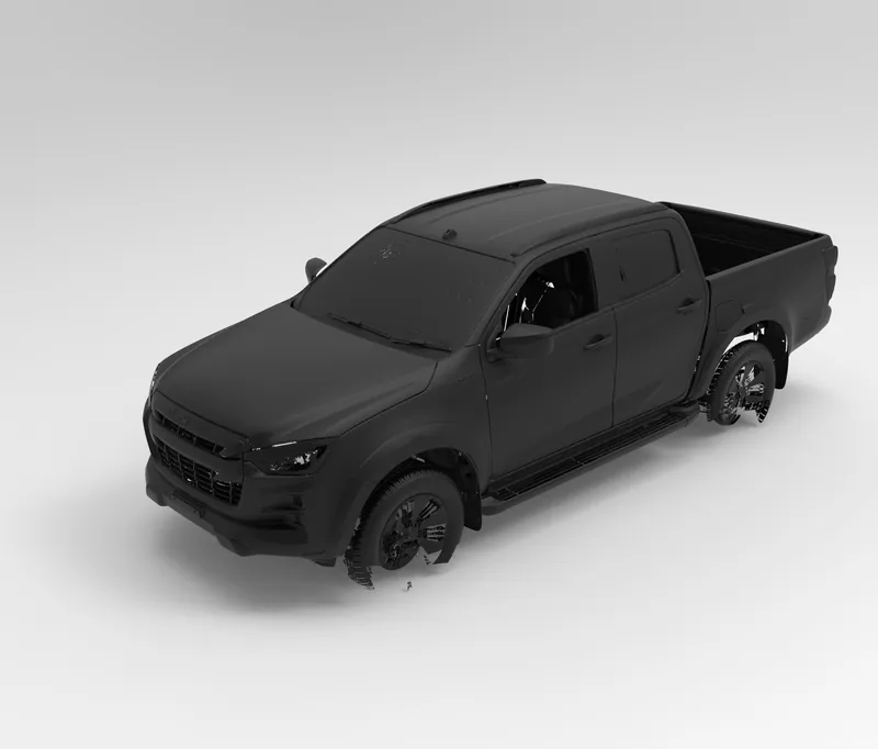Render of the Isuzu D-Max 3rd gen (RG) Double Cab 2020+ Full Vehicle 3D Scan file