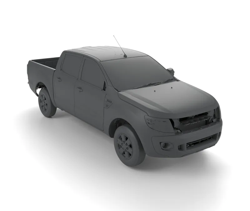 Render of the Ford Ranger T6 PX Full Vehicle 3D Scan (STL) file