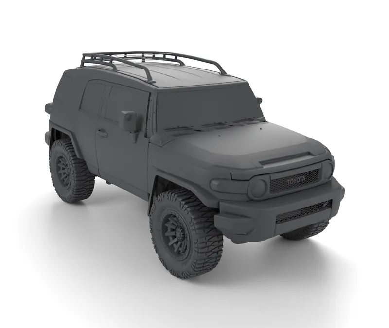 Render of the Toyota FJ Cruiser 2006-2016 Full Vehicle 3D Scan (STL) file