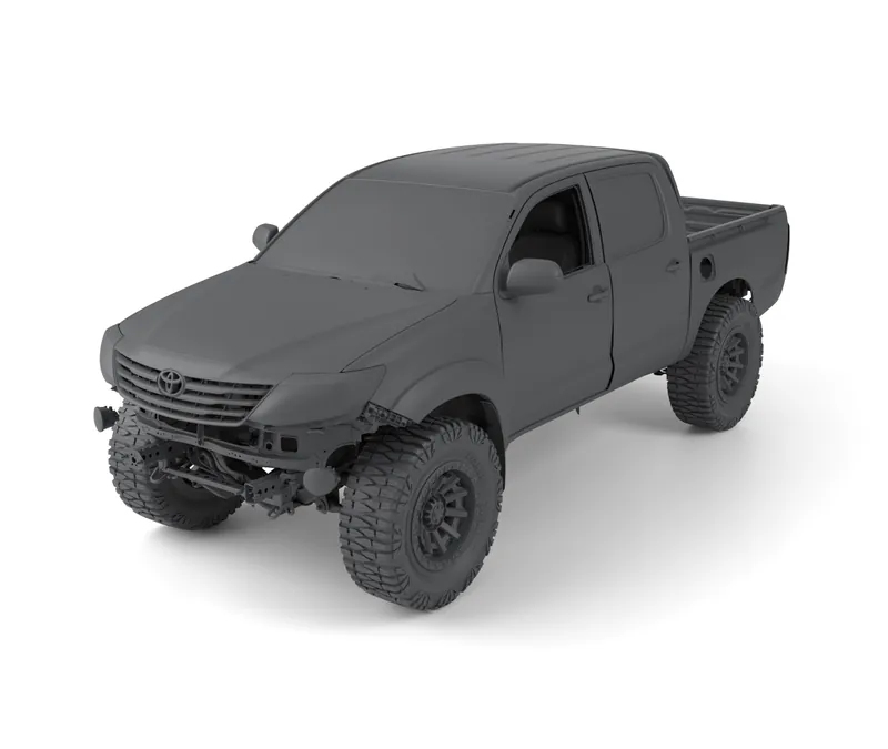 Render of the Toyota Hilux 2011-2015 Vigo Champ Full Vehicle 3D Scan (STL) file