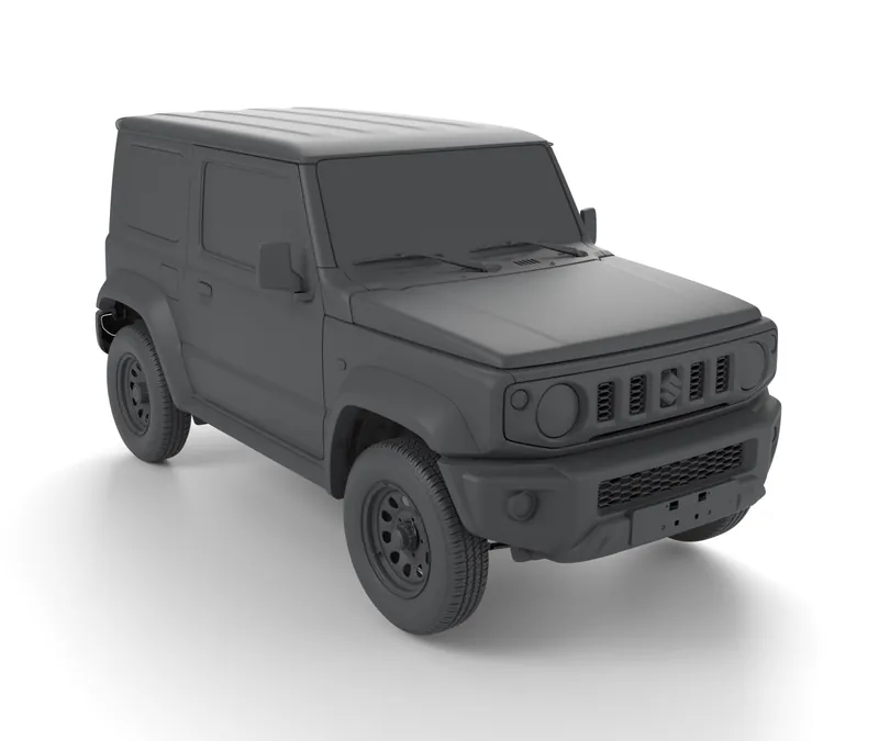 Render of the Suzuki Jimny 2019+ JB74 Full Vehicle 3D Scan (STL) file