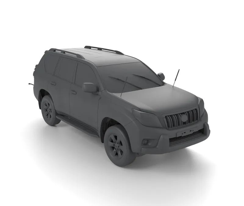 Render of the Toyota Land Cruiser Prado 150 2009-2013 Full Vehicle 3D Scan (STL) file