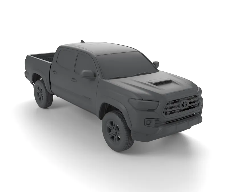 Render of the Toyota Tacoma 2016-2023 3rd Gen Full Vehicle 3D Scan (STL, OBJ) file