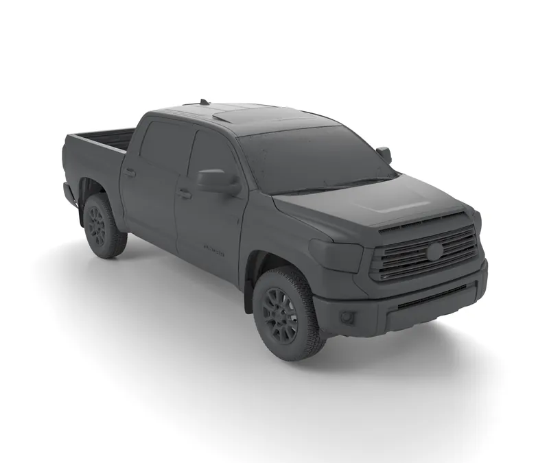 Render of the Toyota Tundra 2021 2nd Gen Full Vehicle 3D Scan (STL) file