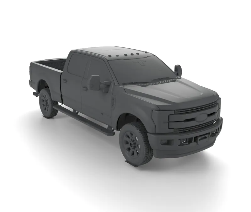 Render of the Ford F-250 Super Duty 2017-2019 4th Gen Full Vehicle 3D Model (STL) file