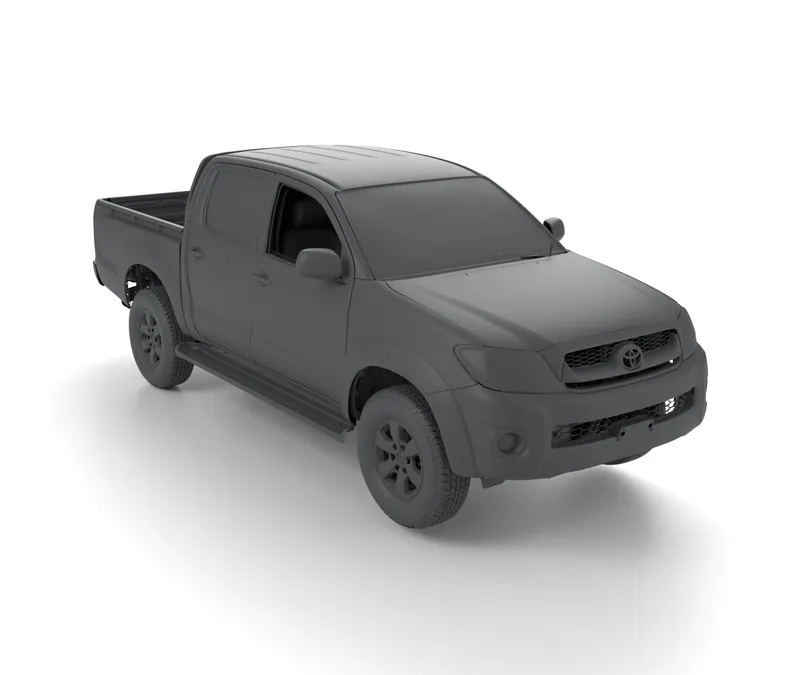 Render of the Toyota Hilux 2008-2011 N70 Full Vehicle 3D Scan (STL) file
