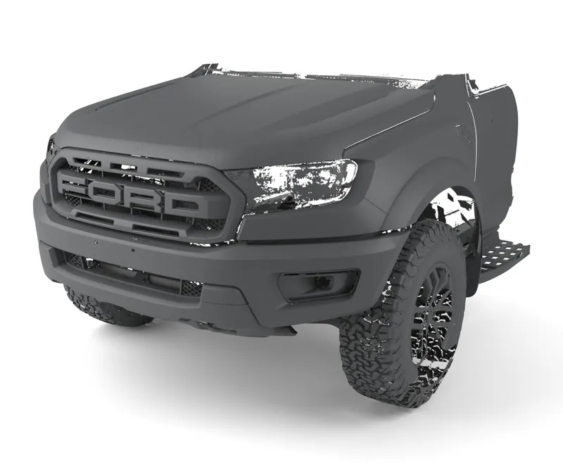Render of the Ford Ranger Raptor 2018-2022 PX3 Front and Rear 3D Scans (STL) file