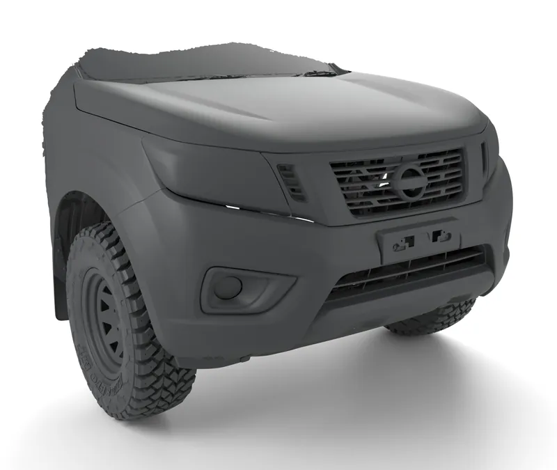 Render of the Nissan Navara 2015-2020 D23 Front End 3D Model (STL) file