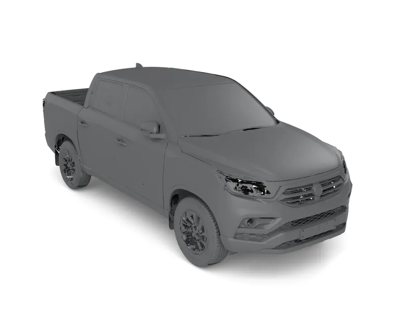 Render of the SsangYong Musso 2018+ Q200 Full Vehicle 3D Scan (STL) file